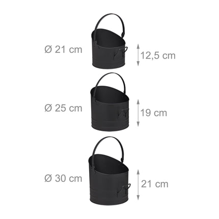 Pelleteimer 3er Set