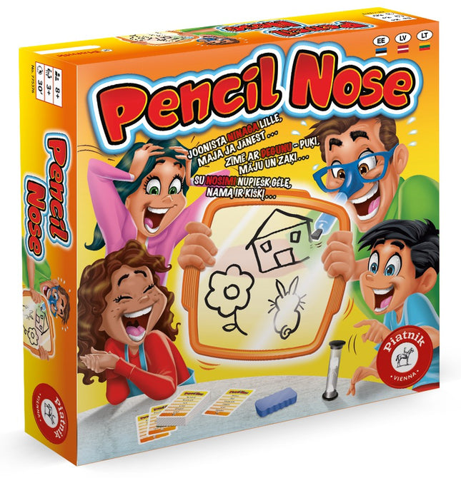 Pencil Nose Brettspiel für Familienspaß, 2-6 Spieler