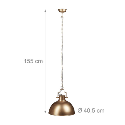 Lampe à suspension design industriel