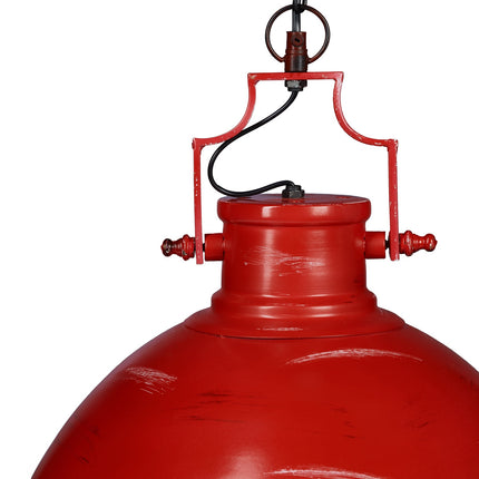 Pendelleuchte im Industriestil rot