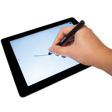 Stift für Touchscreen. Aus Aluminium. Schwarz