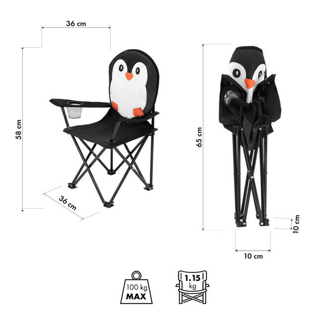 Pinguin-Stuhl, lustiges Design, Kindermöbel
