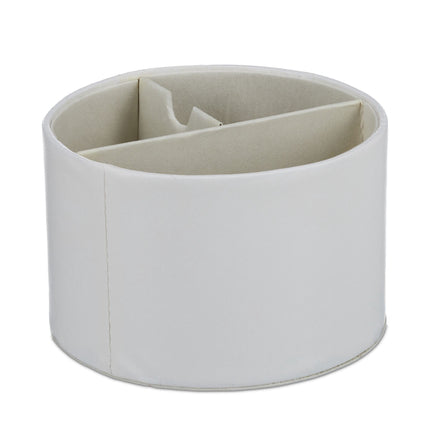 Porte-stylo rond aspect cuir