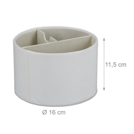 Porte-stylo rond aspect cuir