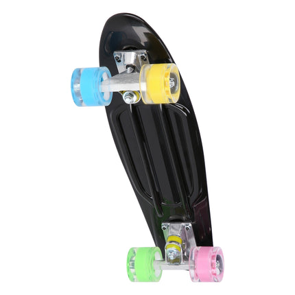 Pennyboard Skateboard, Klassisch Schwarz, Robustes Design