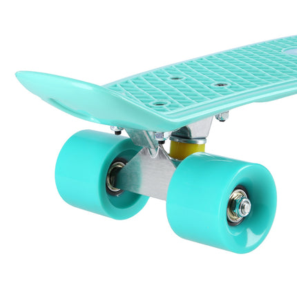 Pennyboard Skateboard, klassisches grünes Deck