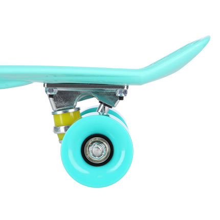 Pennyboard Skateboard, klassisches grünes Deck