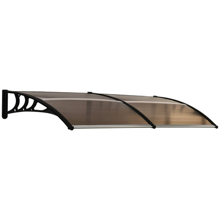 Door canopy in polycarbonate, sun & rain protection, 75x195 cm