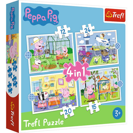 Peppa Pig 4-in-1 Puzzle-Set für Kinder