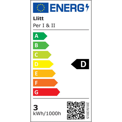 Per I Wandleuchte LED IP54 3000K 4W 210lm Anthrazit