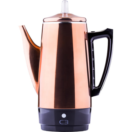 Percolator Original Kupferfarbener Stahl 12kp
