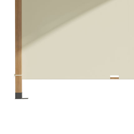 Gartenpergola aus Holz 3,2x3,08m, einziehbares Dach, UV-Schutz