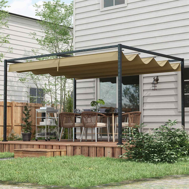 Metallpergola 3x2m - Verstellbares Dach, Sonnenschutz