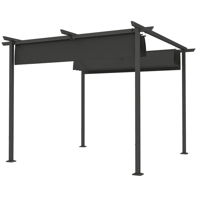 Verstellbare Metallpergola mit UV-Schutz für Terrasse und Garten
