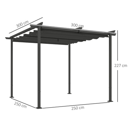 Verstellbare Metallpergola mit UV-Schutz für Terrasse und Garten