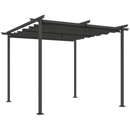 Verstellbare Metallpergola mit UV-Schutz für Terrasse und Garten