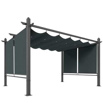 Pergola 3x4m with Retractable Roof & UV50+ Aluminum Frame