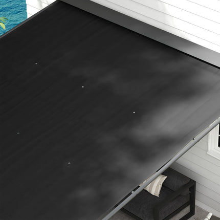 Weatherproof 4x3M steel pergola with adjustable roof