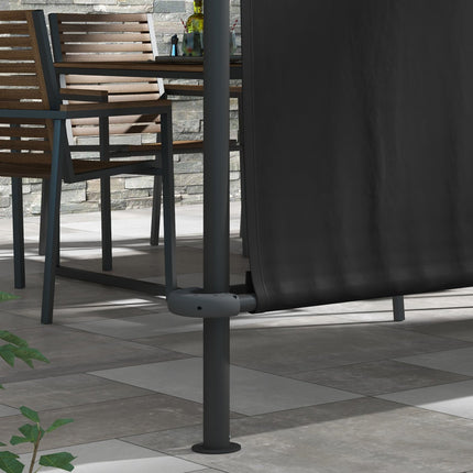 Weatherproof 4x3M steel pergola with adjustable roof