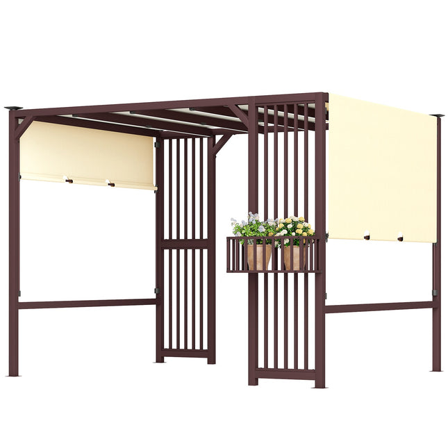 Freistehende Pergola 3x2,5 m mit verstellbarem Dach