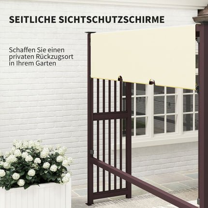 Freistehende Pergola 3x2,5 m mit verstellbarem Dach