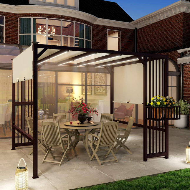 Freistehende Pergola 3x2,5 m mit verstellbarem Dach