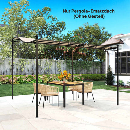 Pergola-Ersatzdach, 3x3m, wasserabweisendes Polyester