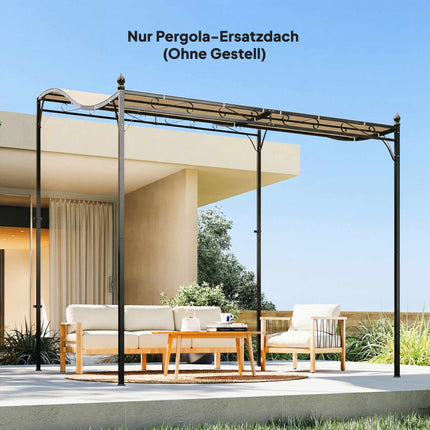 Pergola-Ersatzdach, 3x3m, wasserabweisendes Polyester