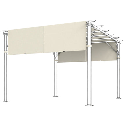 Pergola Replacement Canopy, UV Protection, 3x3m, Cream