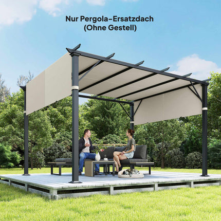Pergola Replacement Canopy, UV Protection, 3x3m, Cream