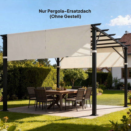 Pergola Replacement Canopy, UV Protection, 3x3m, Cream