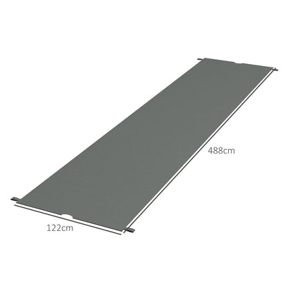 Pergola Ersatzdach, UV-Schutz, 3x3m, Dunkelgrau