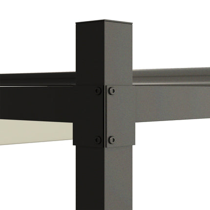 Pergola env. 3x3m pavillon de jardin, toit de terrasse en métal, pavillon de jardin avec toit réglable, autoportant, protection UV 30+, pour terrasse et jardin, blanc crème