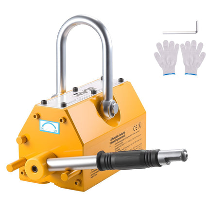 Permanent Magnetic Lifter, 1000kg N42, Release Handle