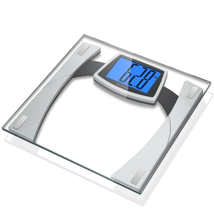 Personenwaage XL Display Glas PV210 Silber/Schwarz