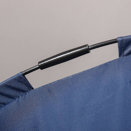 Panier d'extérieur pour animaux de compagnie avec auvent surélevé et protection UV, bleu foncé, pour chiens de taille moyenne