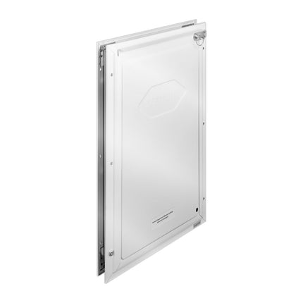 Pet Door 11.3 x 16.02 in, Aluminum Frame, Lock, Flap