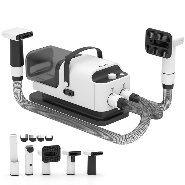 Haustierpflege-Föhn und -Trimmer, leiser Motor, 5-in-1-Gerät