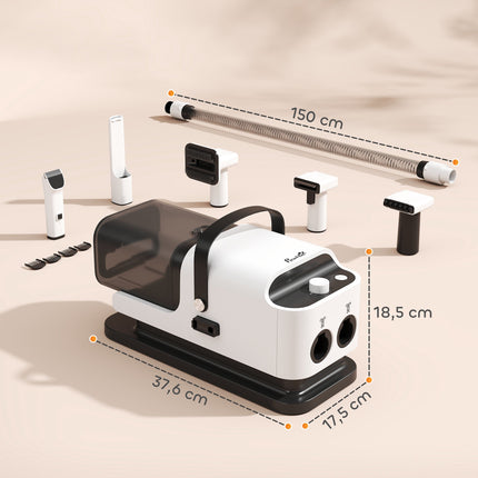 Haustierpflege-Föhn und -Trimmer, leiser Motor, 5-in-1-Gerät