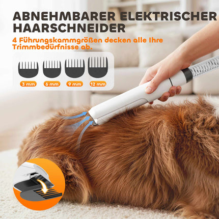Haustierpflege-Föhn und -Trimmer, leiser Motor, 5-in-1-Gerät