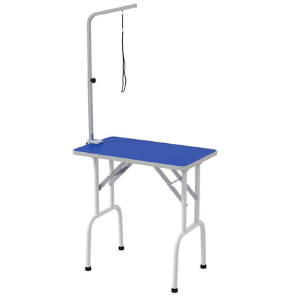 Haustier-Pflegetisch – Metall, Blau, Rutschfeste Oberfläche