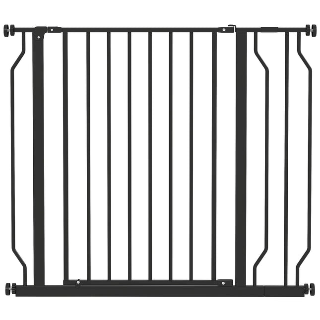 Bezpečnostní zábrana pro mazlíčky, nastavitelná 75-95 cm, ocel/ABS, černá