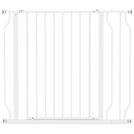 Tier-Schutzgitter, verstellbar 75-95 cm, beidseitig zu öffnen, Weiß