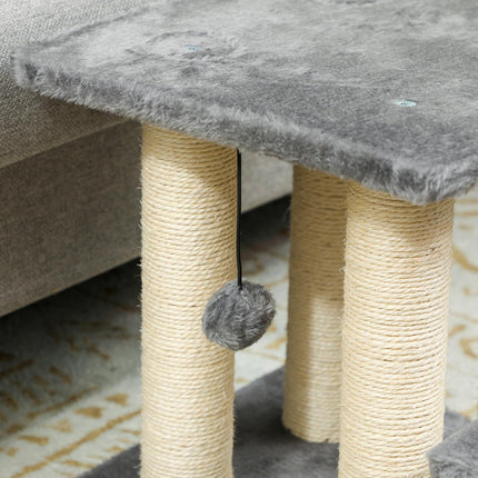 Haustiertreppe, 3 Stufen, 54 cm, Sisal-Kratzstämme