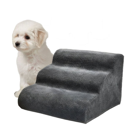 Haustiertreppe, 3 Stufen – rutschfest, ideal für kleine Hunde