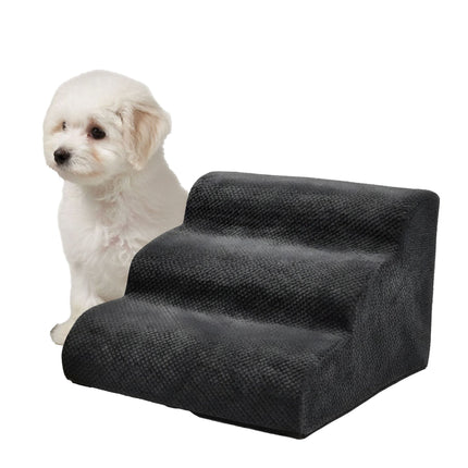 Haustiertreppe, 3 Stufen – rutschfest, ideal für kleine Hunde