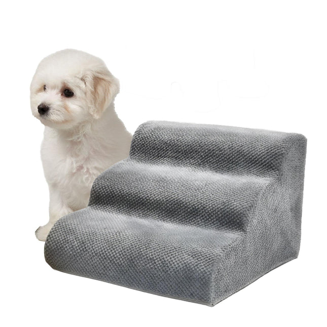 Haustiertreppe, 3 Stufen – rutschfest, ideal für kleine Hunde