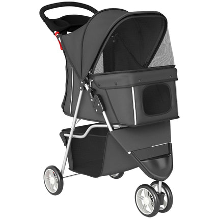 Haustier-Kinderwagen, faltbar, leicht, Stahlrahmen, 10 kg Tragkraft
