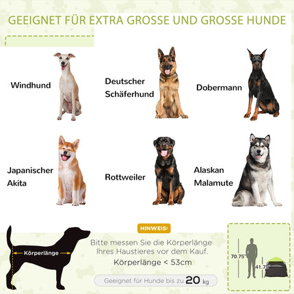 Haustier-Zelt für draußen - Tipi für Hunde und Katzen mit Netzfenstern