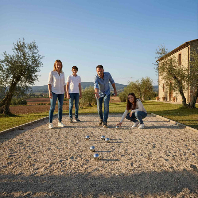 Pétanque-Set, 6 Kugeln mit Tasche & Zubehör
